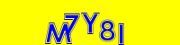 Blue Captcha Image