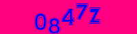 Blue Captcha Image