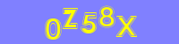 Blue Captcha Image