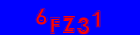 Blue Captcha Image