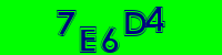 Blue Captcha Image