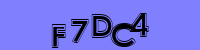 Blue Captcha Image