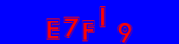 Blue Captcha Image
