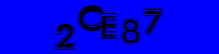 Blue Captcha Image