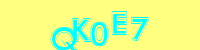 Blue Captcha Image
