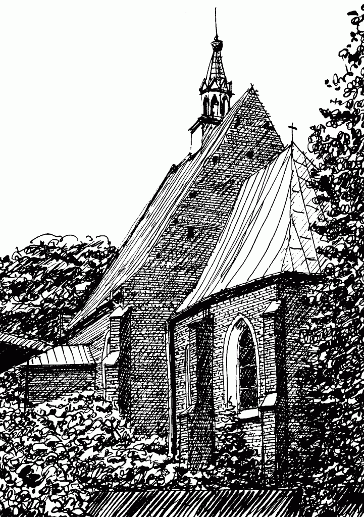 SKOTNIKI Kościół parafialny. Gmina Samborzec, powiat sandomierski